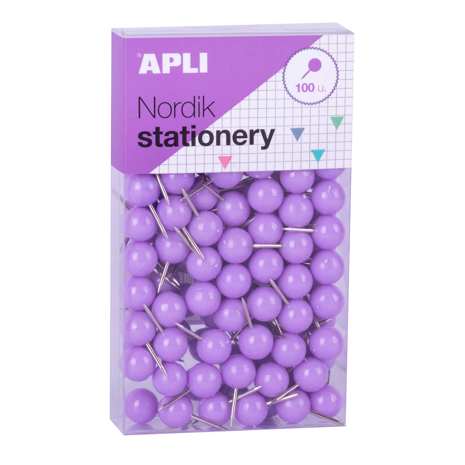 Alfinetes De Sinalização Apli Nordik Sortido Cx C/100 18150 ( Imagem 4 de 4 ) - Preview