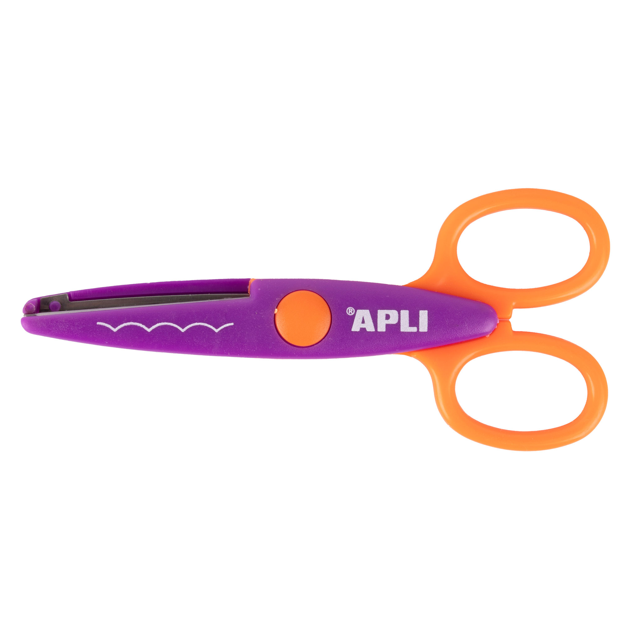 Tesoura Escolar Curva 13,5Cm Redonda Apli Kids 19998 Blister ( Imagem 2 de 2 ) - Preview