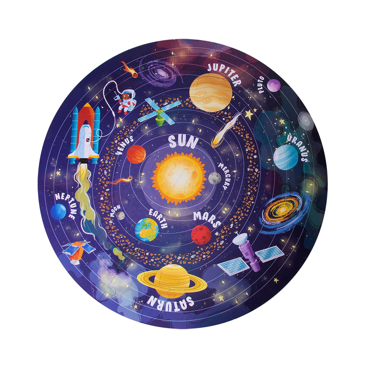 Puzzle apli circular sistema solar 48 peças ( Imagem 3 de 6 ) - Preview
