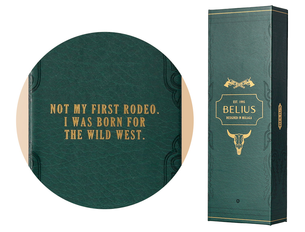 Roller belius wild west aluminio cor castanho dourado tinta cor preto caixa de design ( Imagem 2 de 19 ) - Preview