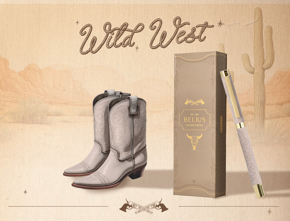 Roller belius wild west aluminio color beige tinta color negro caja de diseño ( Imagem 5 de 19 ) - Preview
