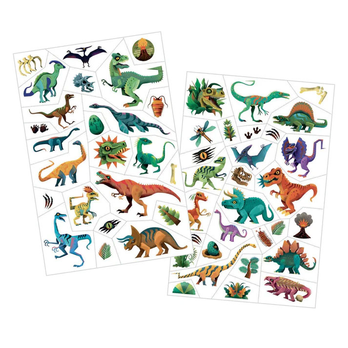 50 Tatuagens - Dinossauros Djeco Dj09598 ( Imagem 2 de 2 ) - Preview