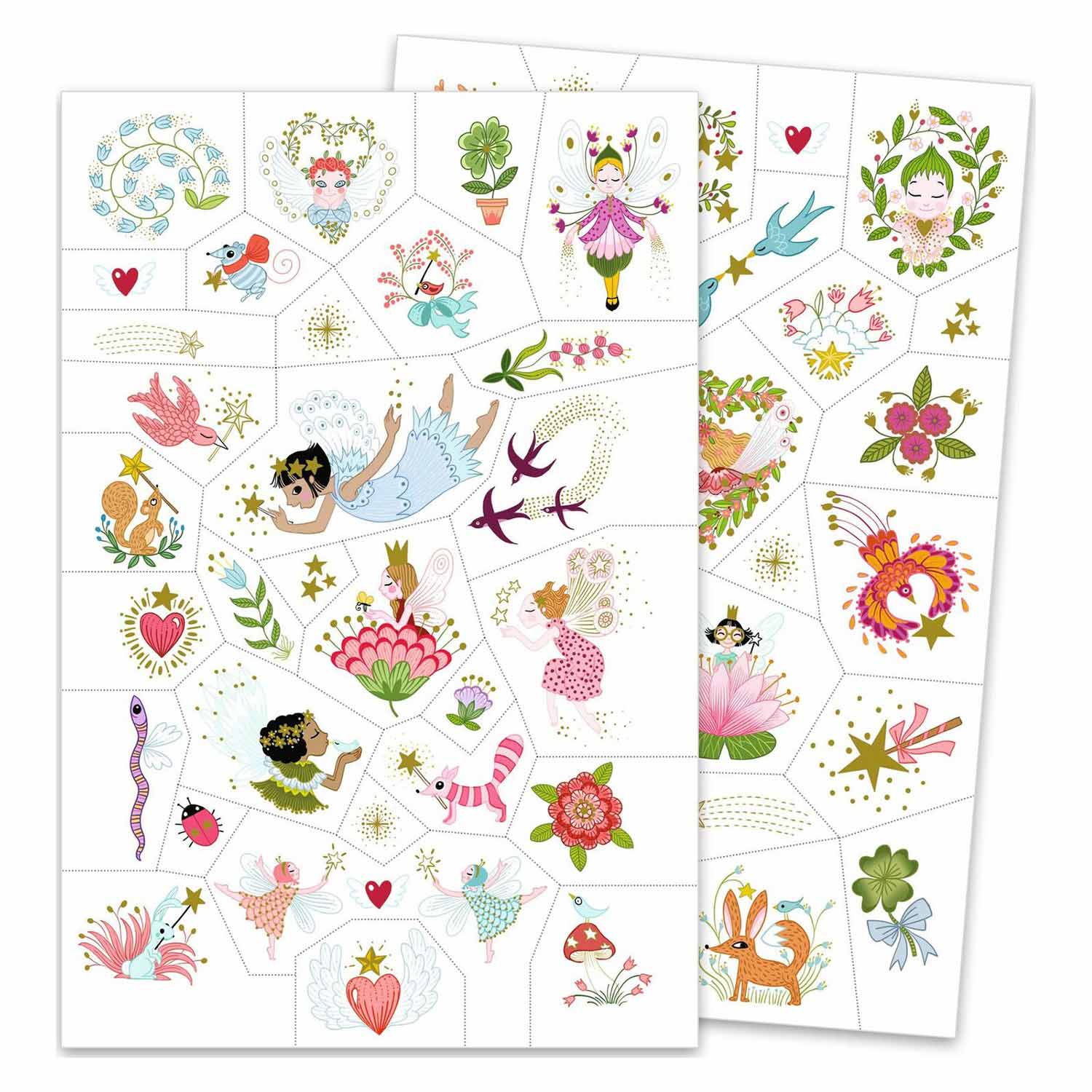 50 Tatuagens - Fadas Amigas Djeco Dj09599 ( Imagem 2 de 2 ) - Preview