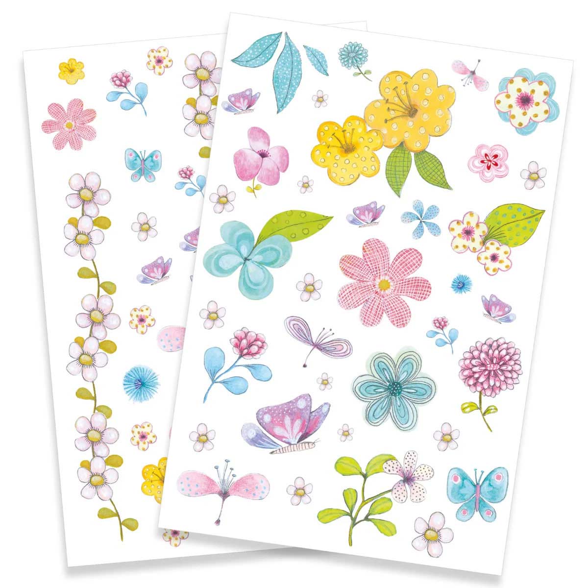 50 Tatuagens Com Glitter - Belas Flores Do Campo Djeco Dj09585 ( Imagem 2 de 2 ) - Preview