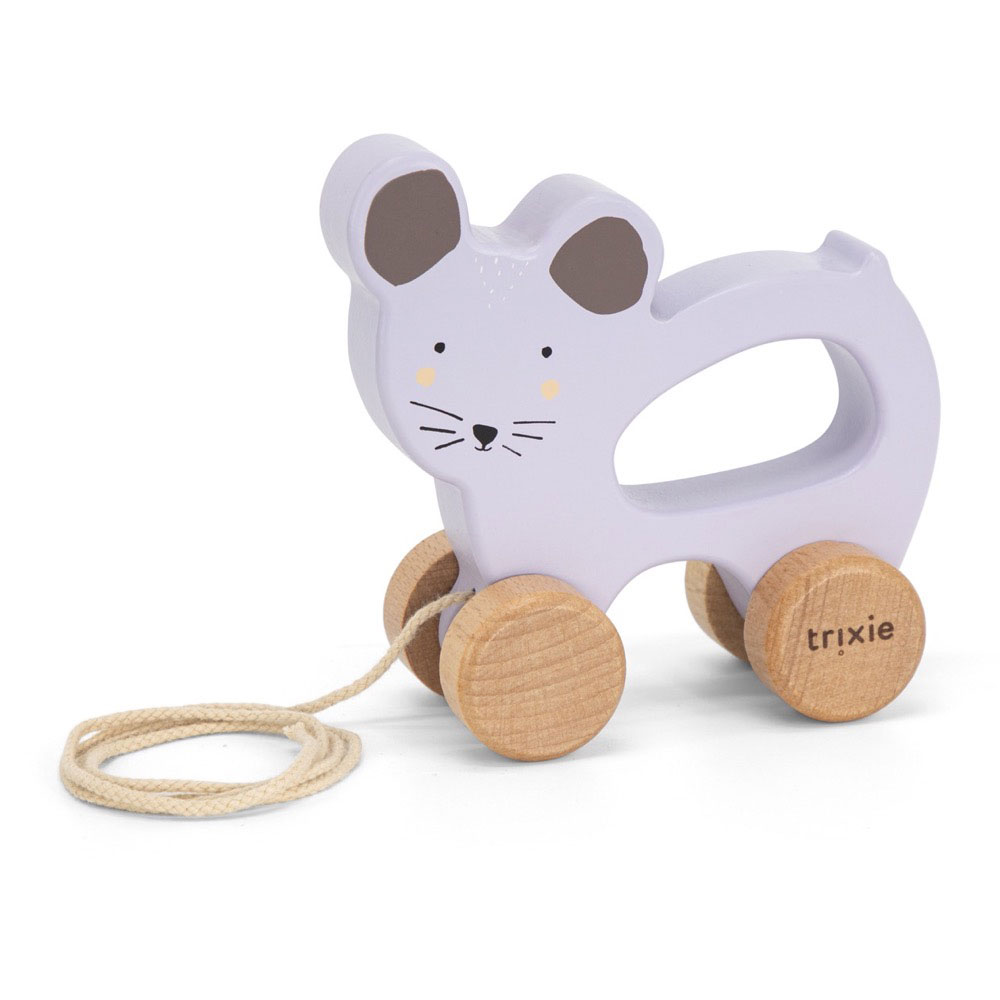 Animal De Arrastar Em Madeira Mrs. Mouse Trixie Trx.36-525 ( Imagem 2 de 2 ) - Preview