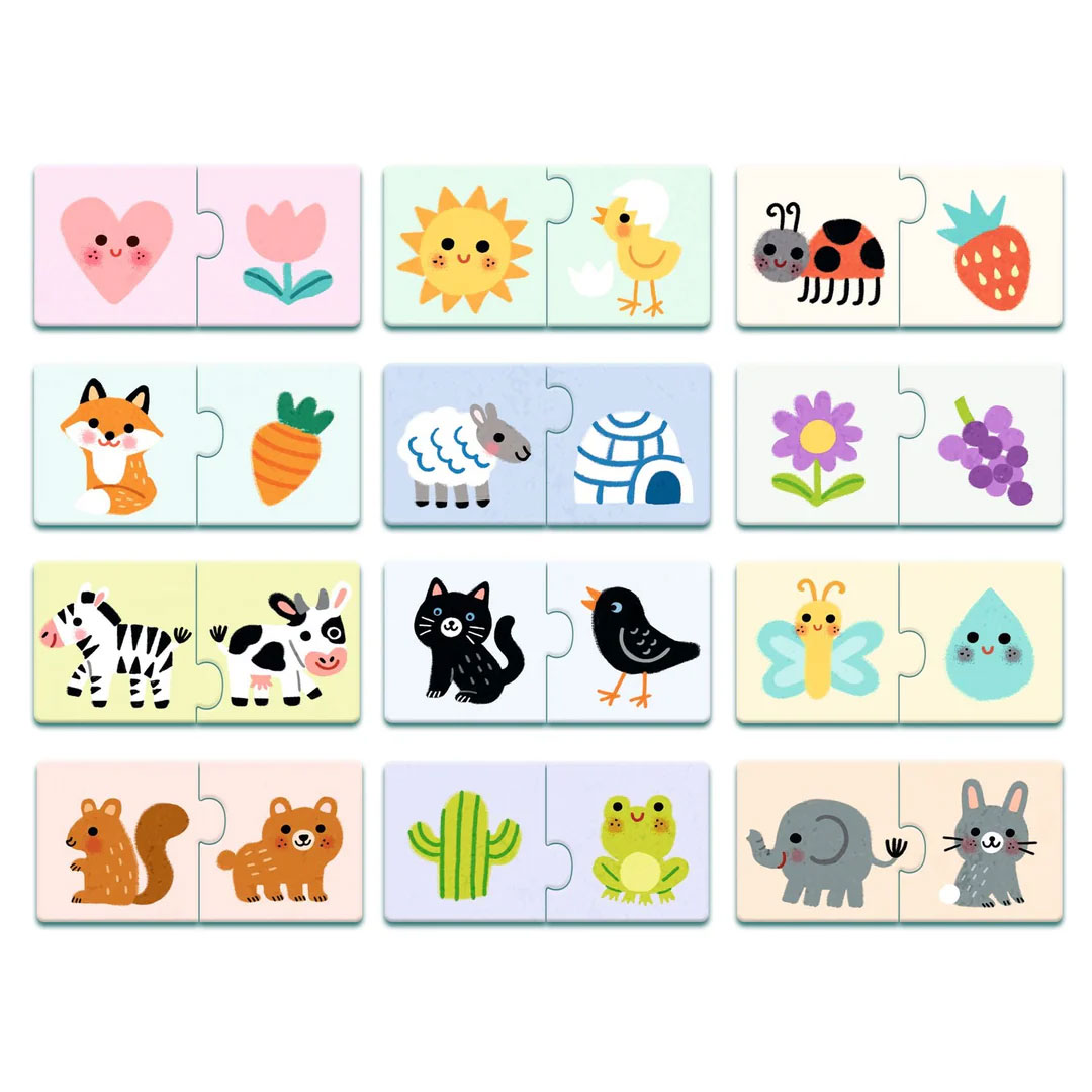 Puzzle Duo - Cores Djeco Dj08273 ( Imagem 3 de 3 ) - Preview