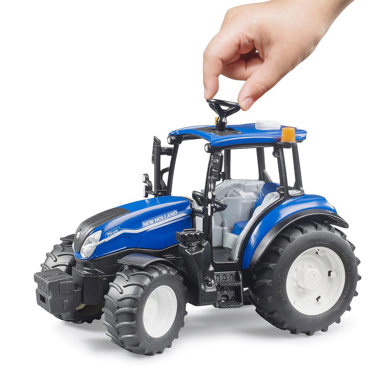 Trator New Holland T5.120 Bruder 2184 ( Imagem 3 de 3 ) - Preview