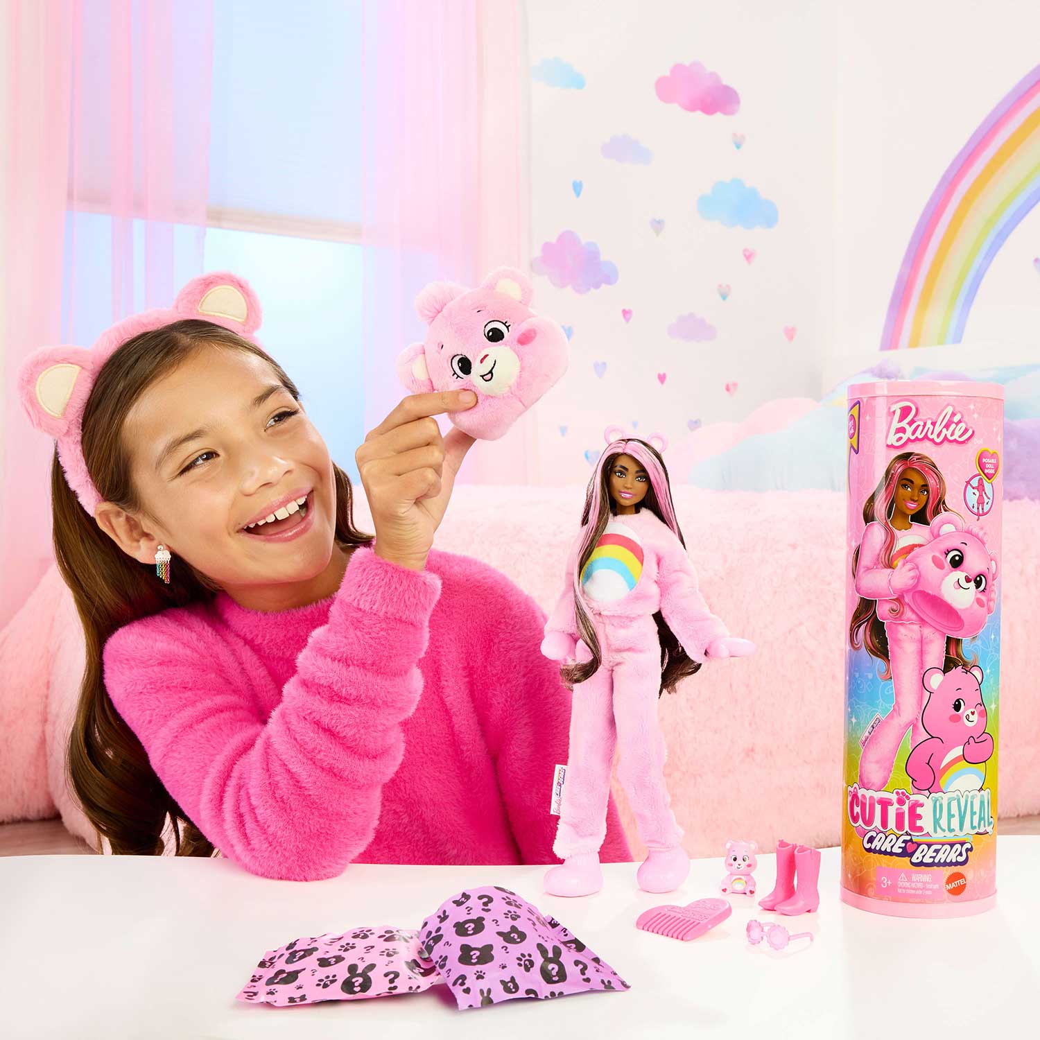 Barbie Cutie Reveal Ursos Amorosos Rosa Mattel Jcn93/Jcn95 ( Imagem 2 de 4 ) - Preview