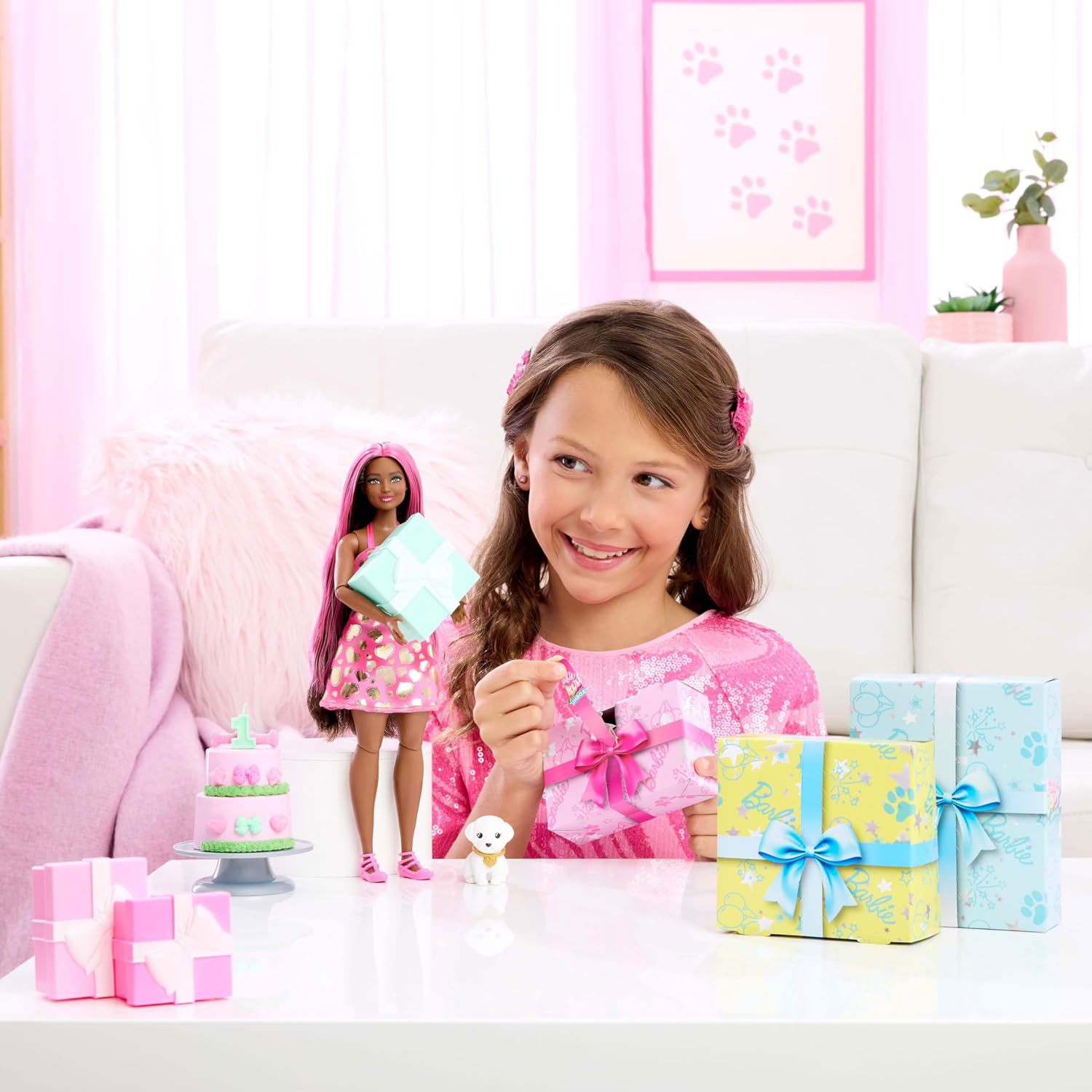Barbie Party Unboxed Rosa Mattel Jfg68/Jfg71 ( Imagem 2 de 4 ) - Preview