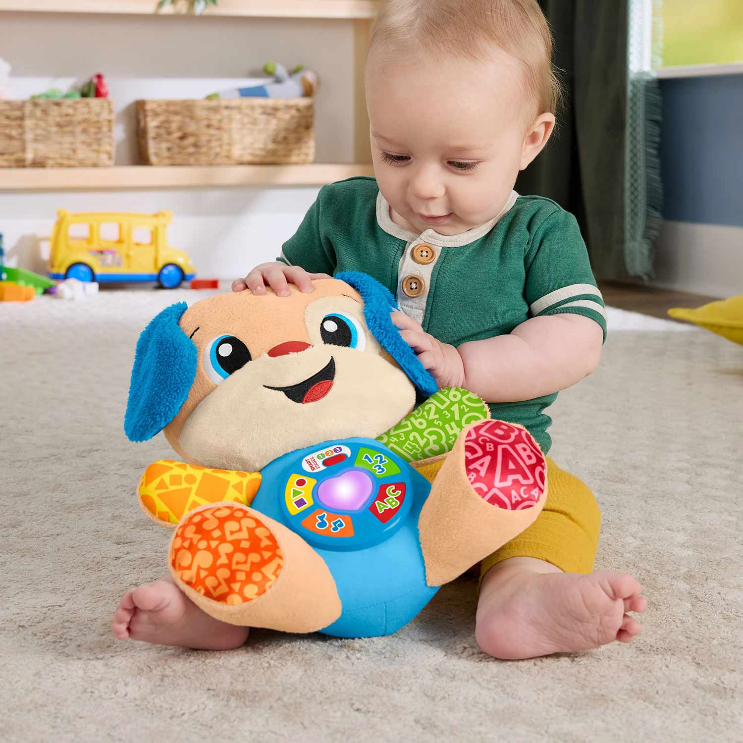 Peluche Caozinho Ri E Aprende Mattel Fisher-Price Jfd26 ( Imagem 4 de 4 ) - Preview