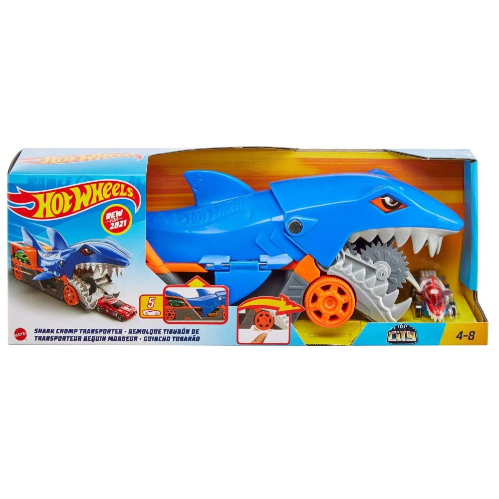 Hot Wheels Tiburon Mastica Y Transporta Coches ( Imagem 2 de 2 ) - Preview