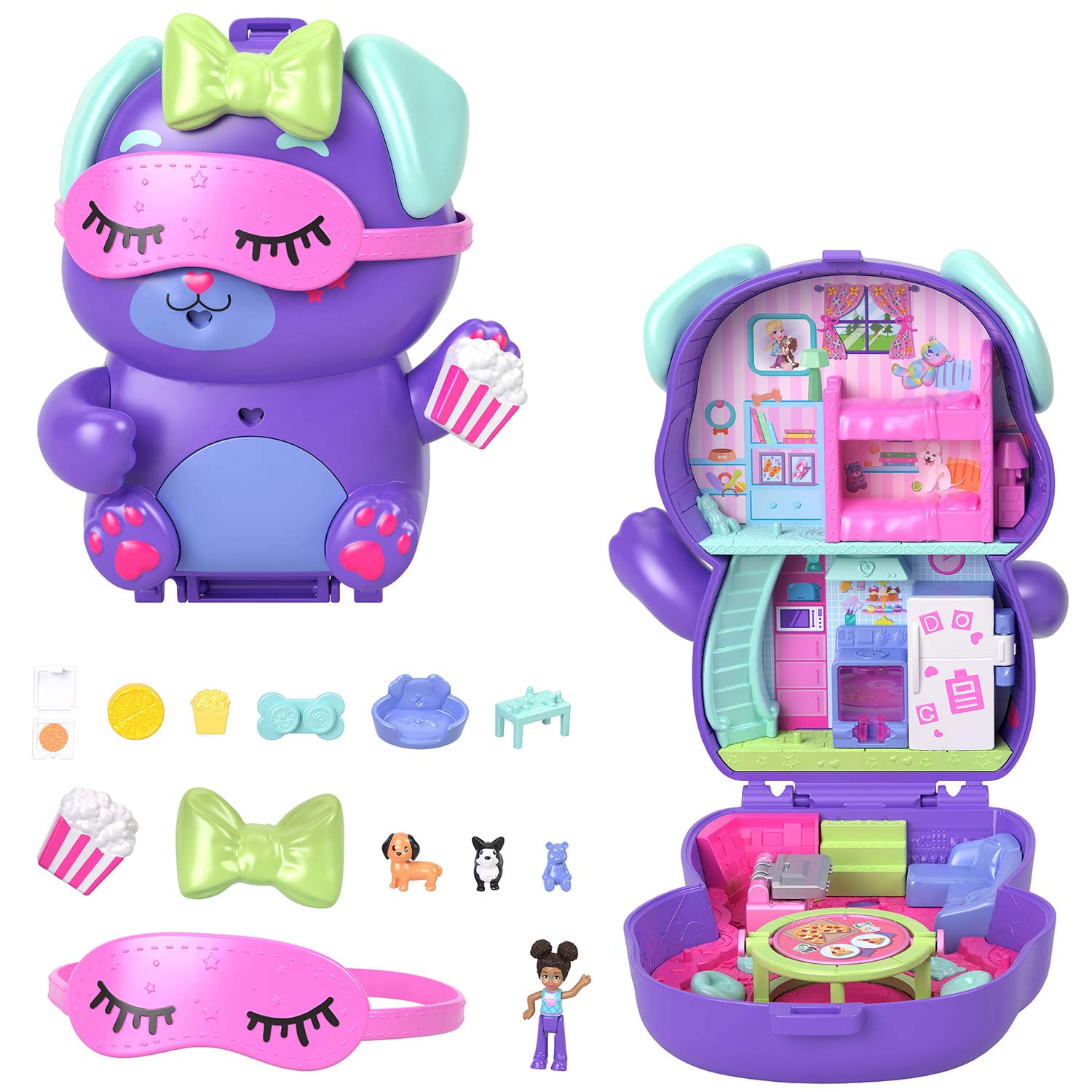Polly Pocket noite do pijama do cachorro Mattel jfg56/jcr38 ( Imagem 2 de 4 ) - Preview