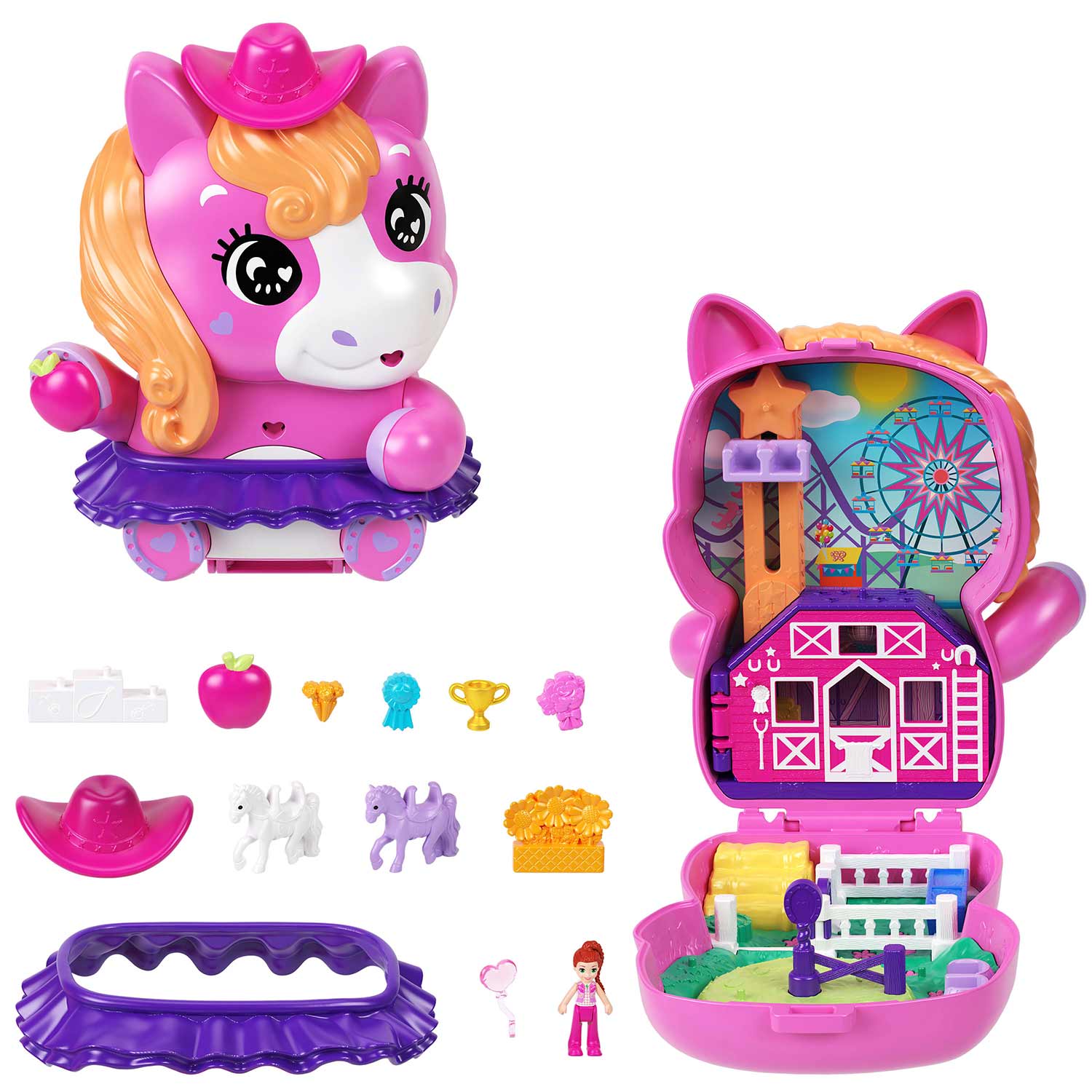Polly Pocket Rodeo do Ponei Mattel jfg56/jcr39 ( Imagem 2 de 4 ) - Preview
