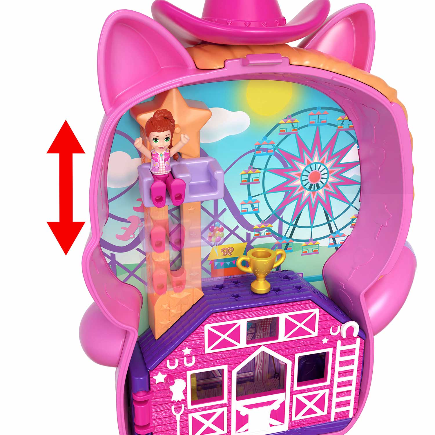 Polly Pocket Rodeo do Ponei Mattel jfg56/jcr39 ( Imagem 3 de 4 ) - Preview