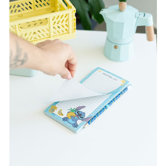 Bloco De Notas Magnético Shopping List + Lapis Disney Stitch Tropical Nmge011 ( Imagem 4 de 4 ) - Preview