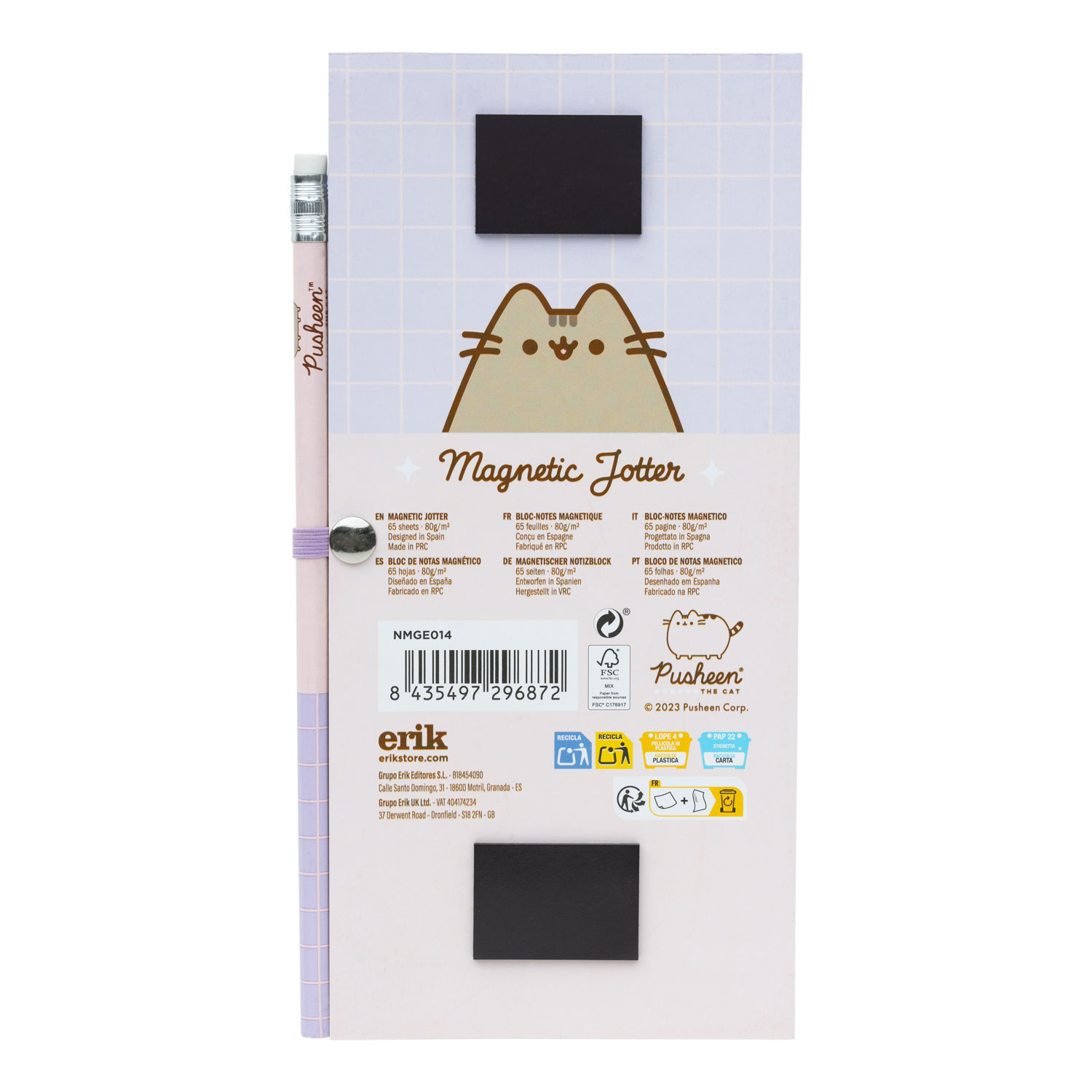 Bloco De Notas Magnético Shopping List + Lapis Pusheen Moments Nmge014 ( Imagem 2 de 4 ) - Preview