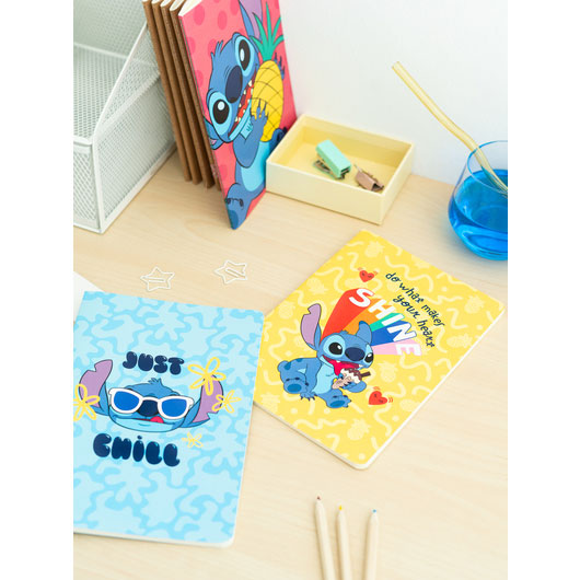 Conjunto 3 Cadernos A5 Disney Stitch Tropical Pca5006 ( Imagem 2 de 2 ) - Preview