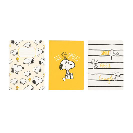 Conjunto 3 Cadernos A6 Snoopy Lazy Days Pca6010 ( Imagem 2 de 4 ) - Preview