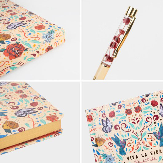 Conjunto Caderno A5 + Esferográfica Frida Kahlo Scpa5B07 ( Imagem 4 de 4 ) - Preview