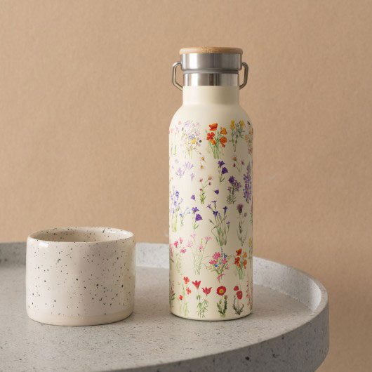 Garrafa Térmica Wild Flowers 500Ml Bma01 ( Imagem 4 de 4 ) - Preview