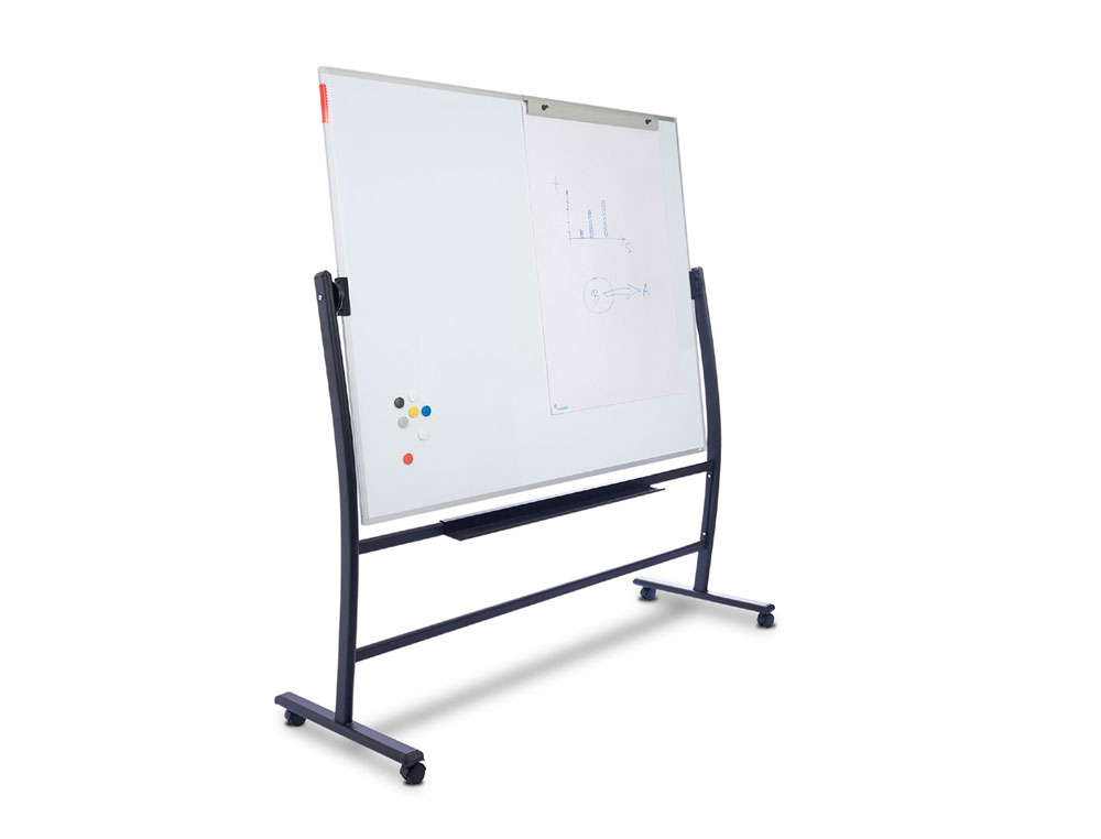 Quadro branco rocada lacado magnetico com suporte dupla face 90x120 cm ( Imagem 2 de 9 ) - Preview
