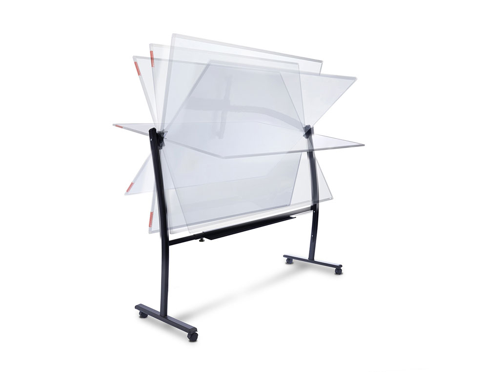 Quadro branco rocada lacado magnetico com suporte dupla face 90x120 cm ( Imagem 4 de 9 ) - Preview