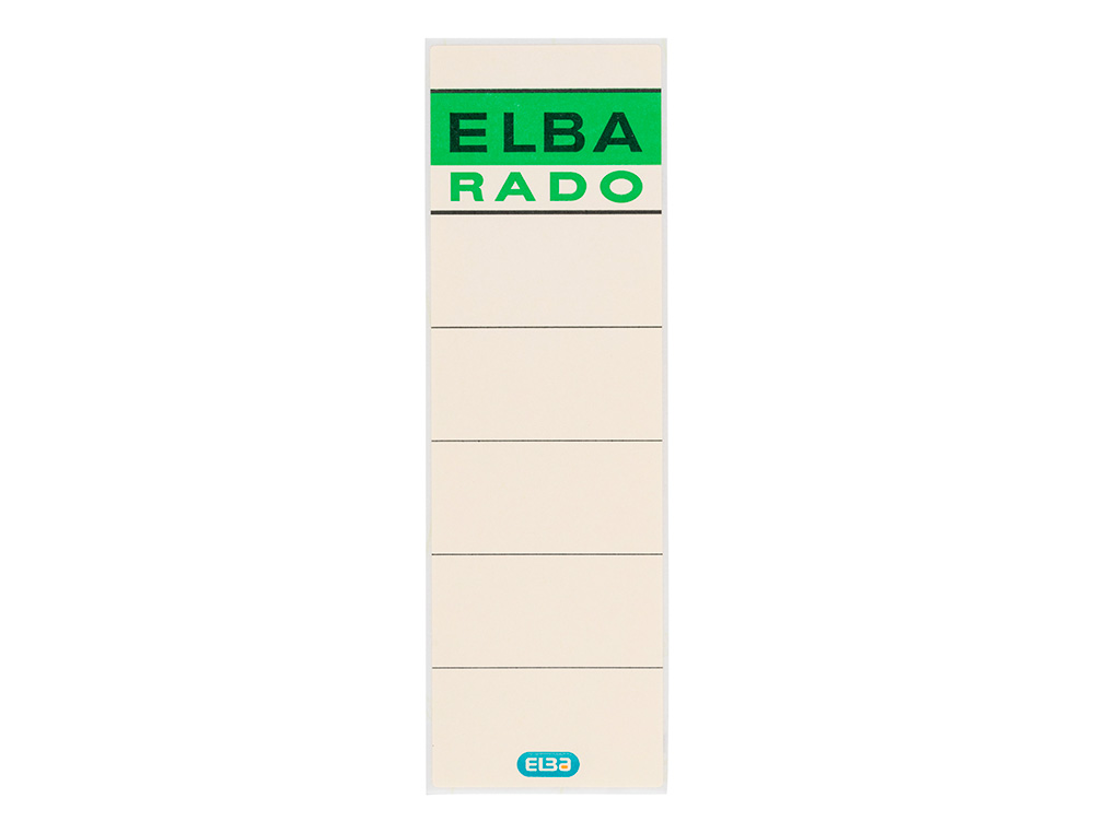 Etiquetas adesivas elba lomera cor osso 54 x 190 mm pack de 10 unidades ( Imagem 2 de 2 ) - Preview