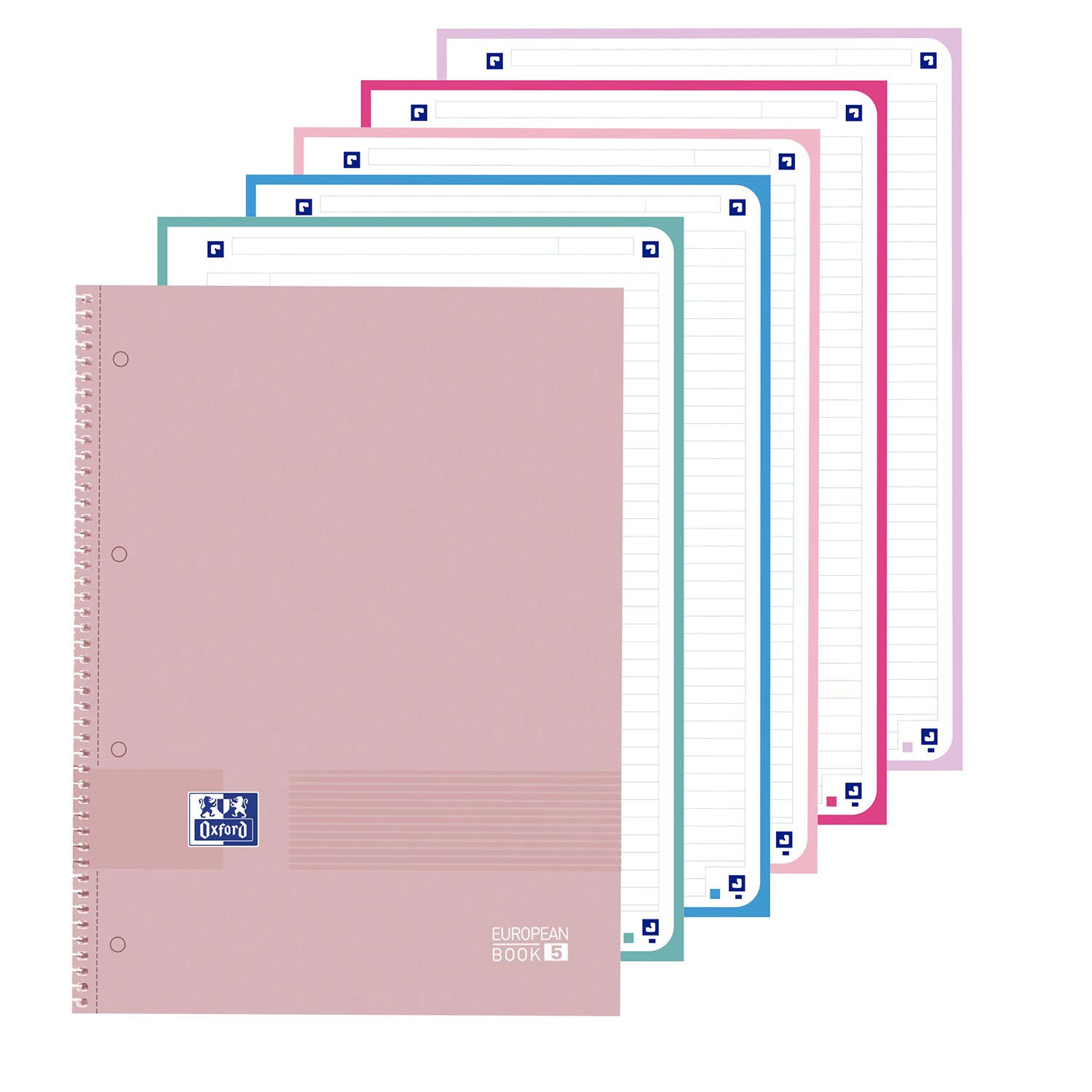 Caderno A4 Capa Dura Espiral Oxford & You Pautado 120Fl 90G Cores Pastel Sortido 400161736 E5 ( Imagem 2 de 4 ) - Preview