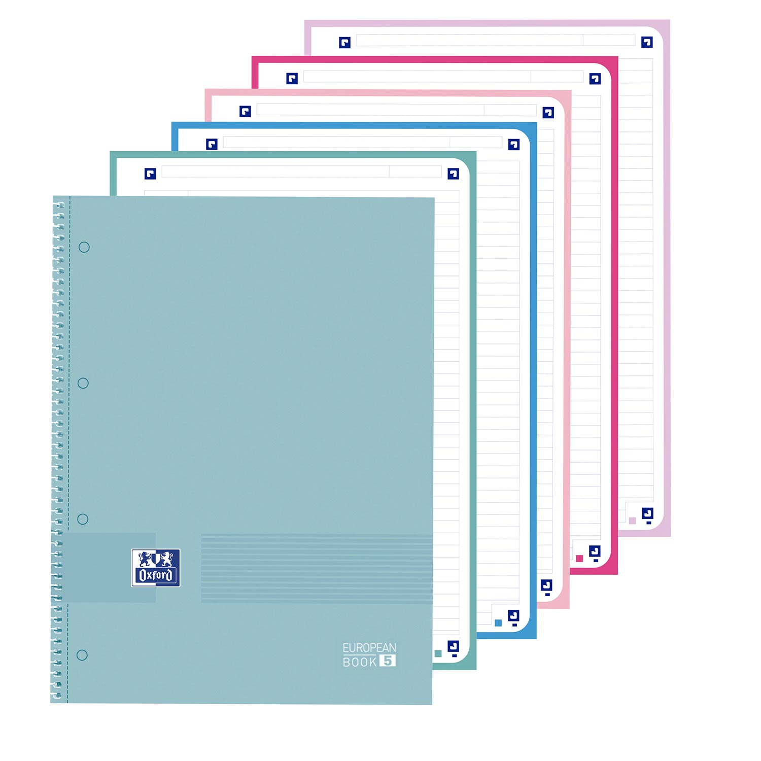 Caderno A4 Capa Dura Espiral Oxford & You Pautado 120Fl 90G Cores Pastel Sortido 400161736 E5 ( Imagem 3 de 4 ) - Preview
