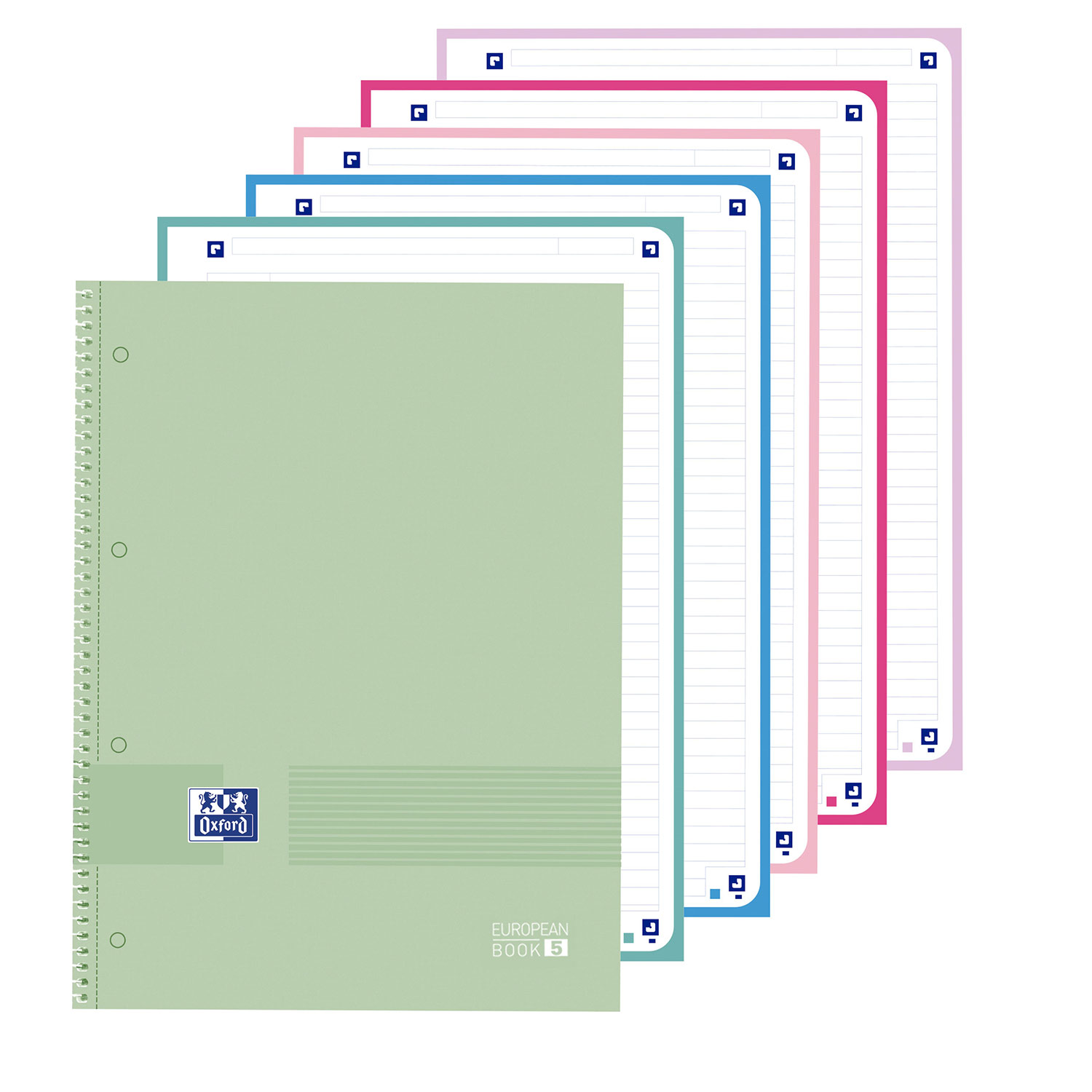 Caderno A4 Capa Dura Espiral Oxford & You Pautado 120Fl 90G Cores Pastel Sortido 400161736 E5 ( Imagem 4 de 4 ) - Preview