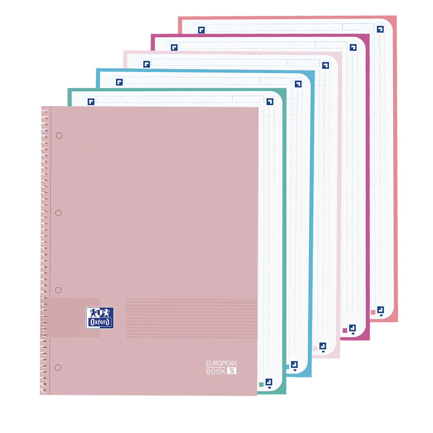 Caderno A4 Capa Dura Espiral Oxford & You Quadriculado 120Fl 90G Cores Pastel Sortido 400149497 E5 ( Imagem 2 de 4 ) - Preview