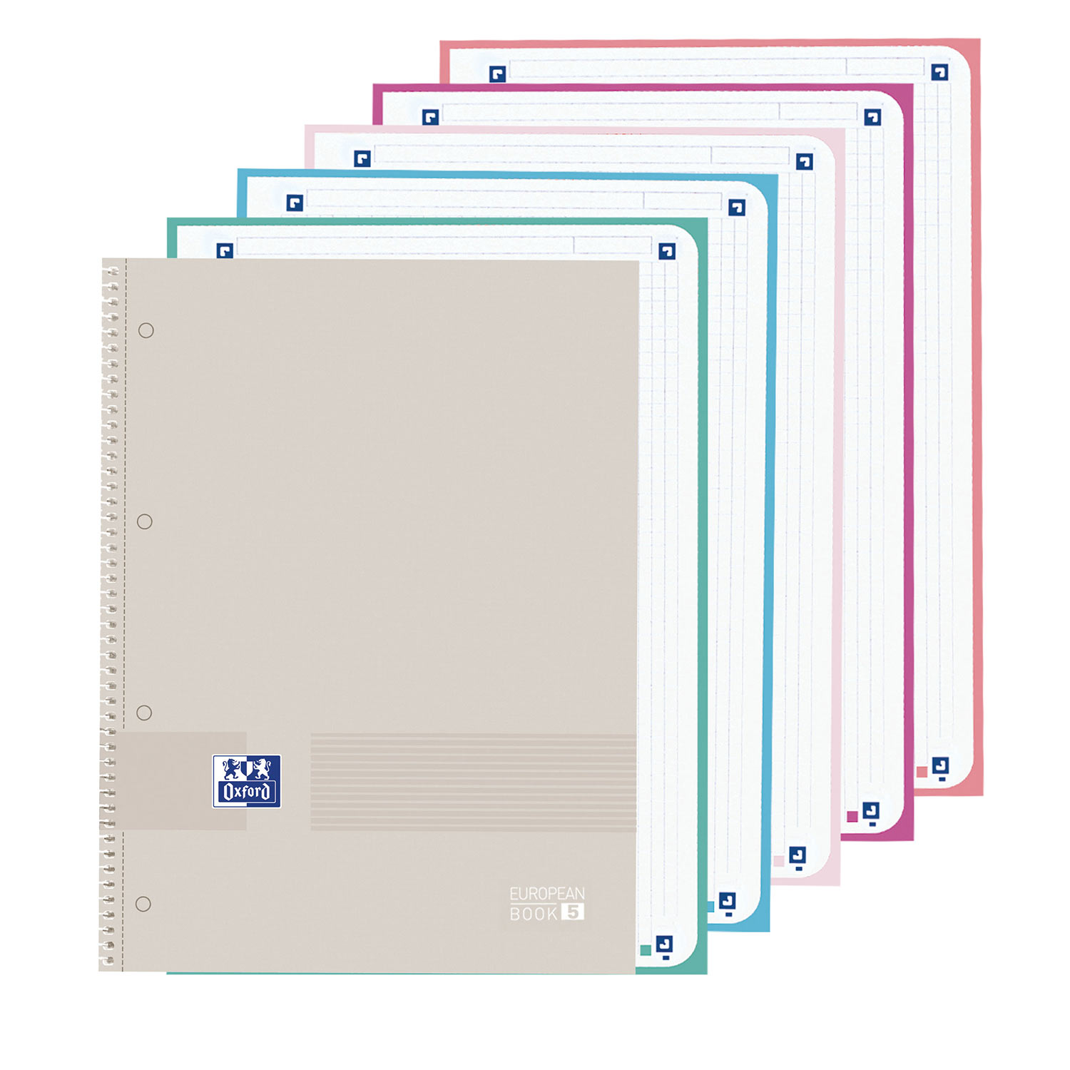Caderno A4 Capa Dura Espiral Oxford & You Quadriculado 120Fl 90G Cores Pastel Sortido 400149497 E5 ( Imagem 3 de 4 ) - Preview
