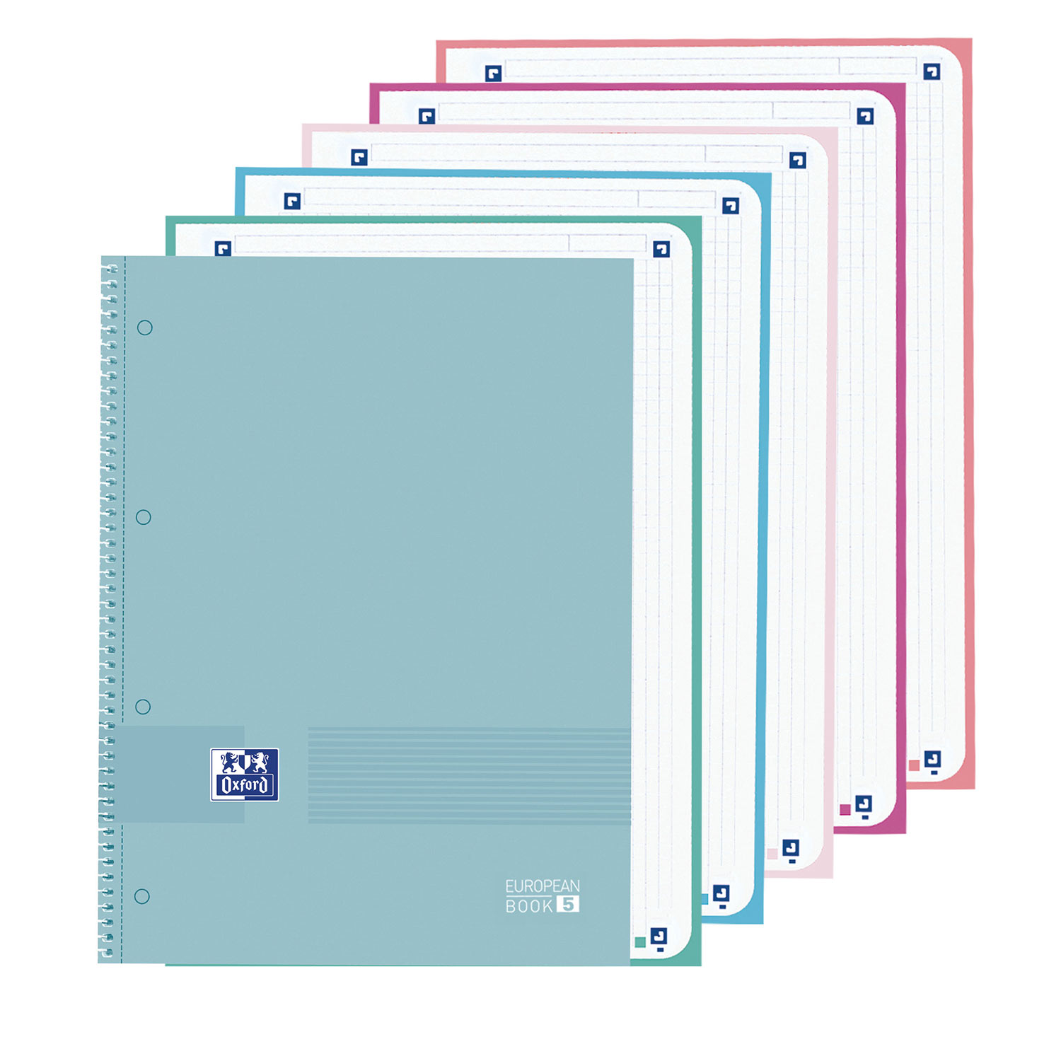 Caderno A4 Capa Dura Espiral Oxford & You Quadriculado 120Fl 90G Cores Pastel Sortido 400149497 E5 ( Imagem 4 de 4 ) - Preview