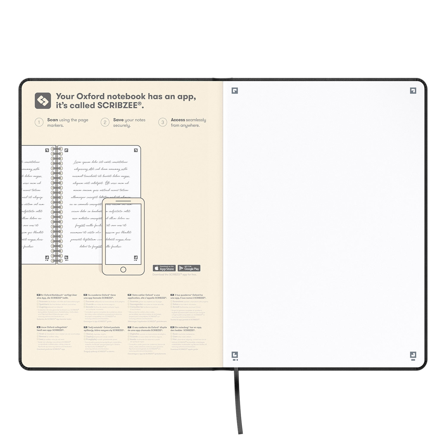 Caderno A5 Capa Dura Espiral Oxford Signature Classic Liso 80Fl 90G Sortido 400163614 ( Imagem 3 de 4 ) - Preview