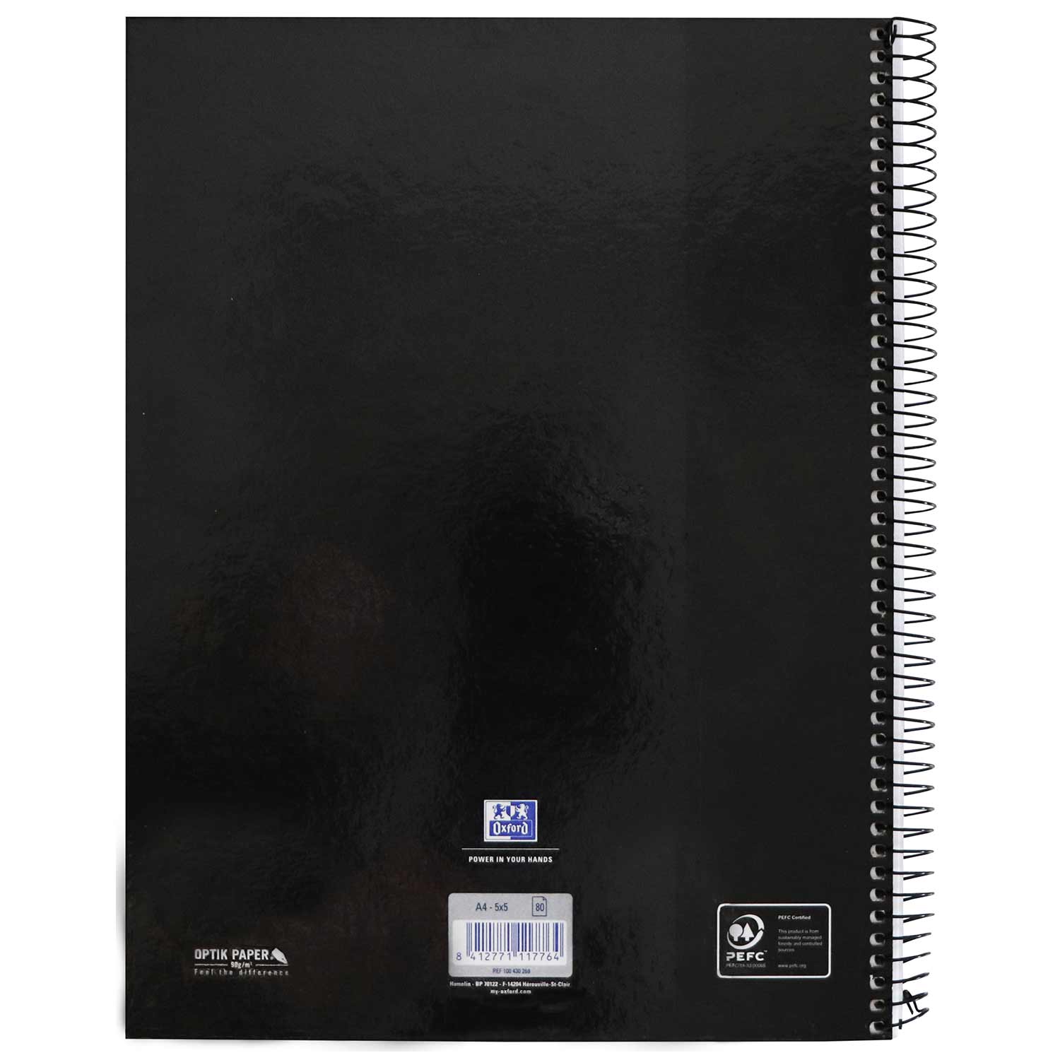 Caderno Espiral A4 Quadriculado Cinza - Capa Extradura Microperfurado ( Imagem 3 de 11 ) - Preview