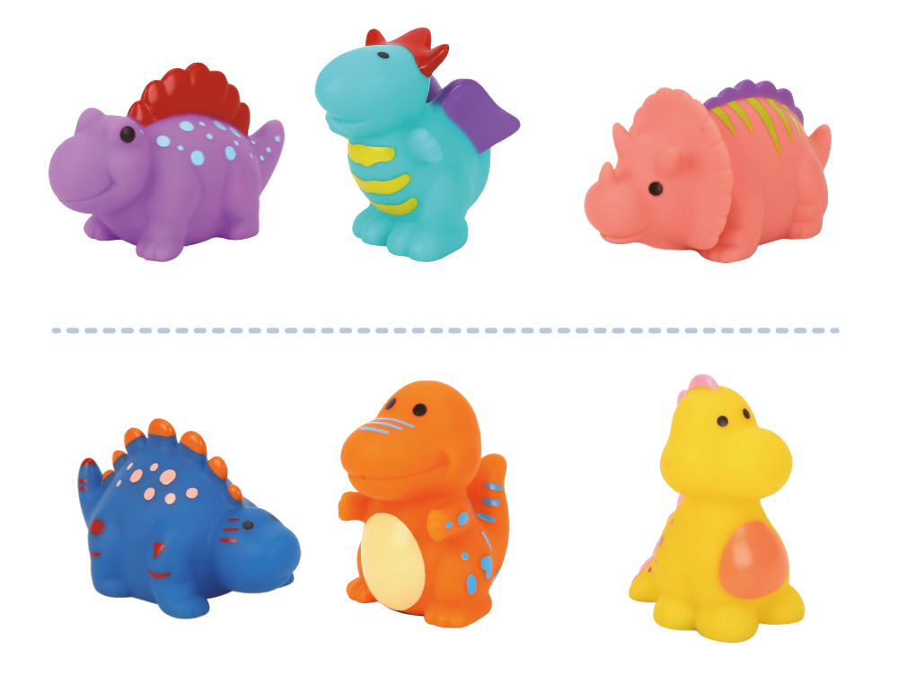 Jogo infantil imaginovo cubos empilhaveis ninhos dinossauros +12 meses 12 pecas 13x13x13cm ( Imagem 4 de 12 ) - Preview