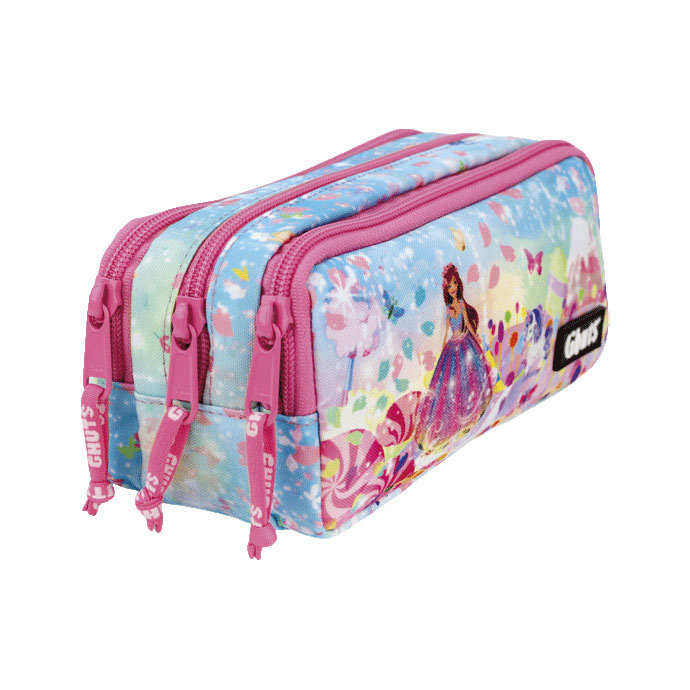 Estojo Escolar Ghuts New Triple Little Princess 2025 Gh243-P03 ( Imagem 2 de 2 ) - Preview