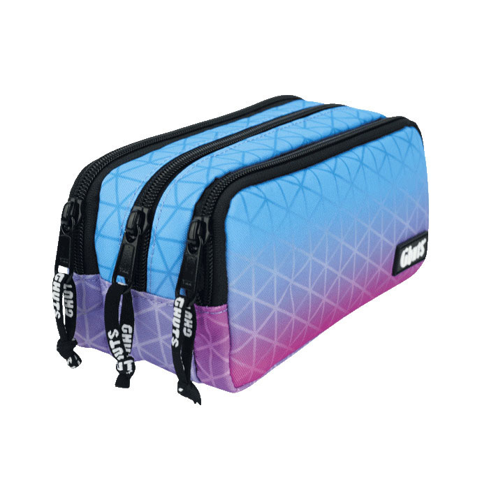 Estojo Escolar Ghuts New Triple Pinkblue 2025 Gh240-P17 ( Imagem 2 de 2 ) - Preview