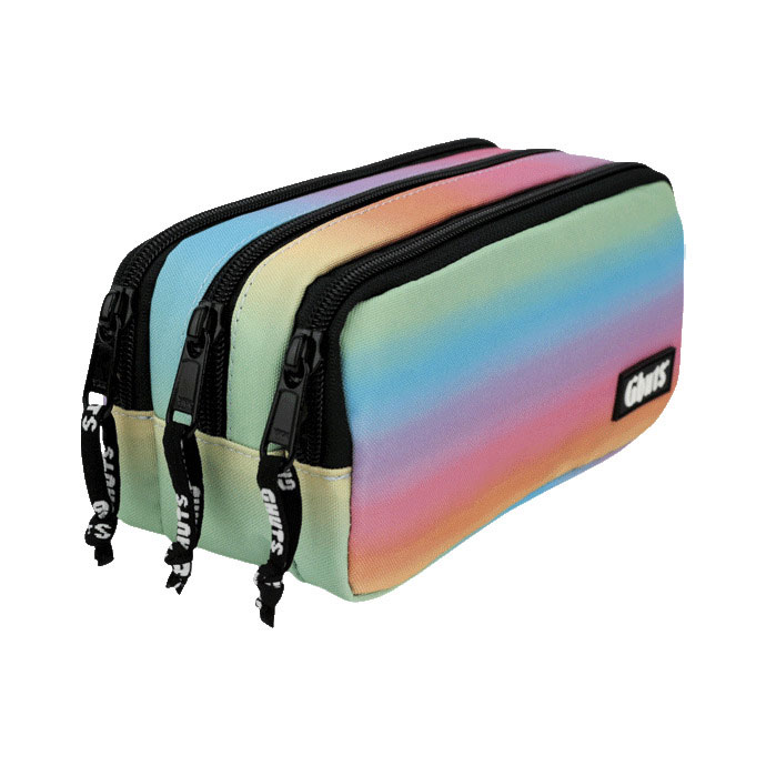 Estojo Escolar Ghuts New Triple Plain Rainbow 2025 Gh240-P09 ( Imagem 2 de 2 ) - Preview