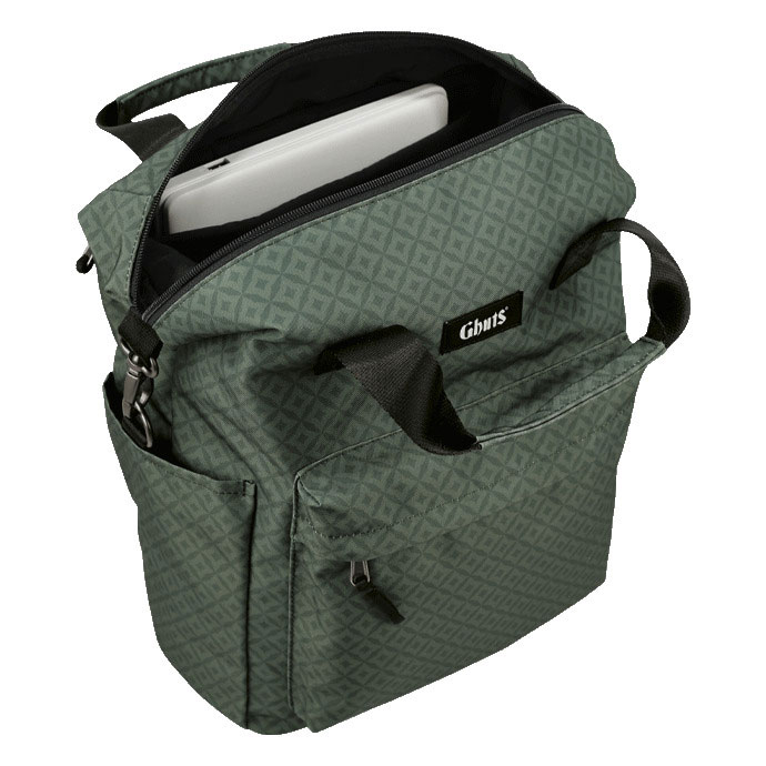 Mala De Tiracolo Para Portátil 14" Ghuts Diamonds Green 2025 29X32X14Cm Gv230-L12 ( Imagem 3 de 3 ) - Preview