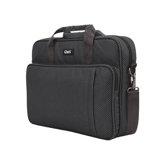 Mala De Tiracolo Para Portátil 15,6" Ghuts Pc Homem Dots Black 2025 41X30X10Cm Gv234-L01 ( Imagem 2 de 4 ) - Preview