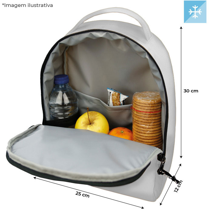 Mochila Térmica Ghuts Break Black 2025 30X25X12Cm Gh239-L52 ( Imagem 3 de 3 ) - Preview