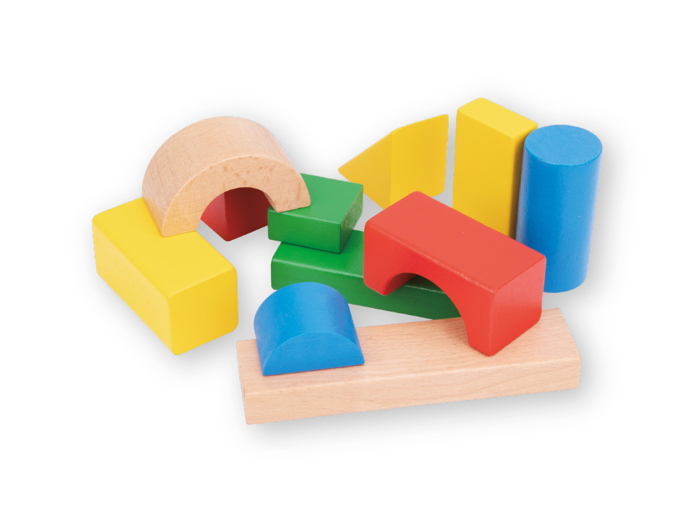 Jogo infantil imaginovo madeira construcao de blocos +12 meses 100 pecas 29x29x3,5cm ( Imagem 3 de 9 ) - Preview