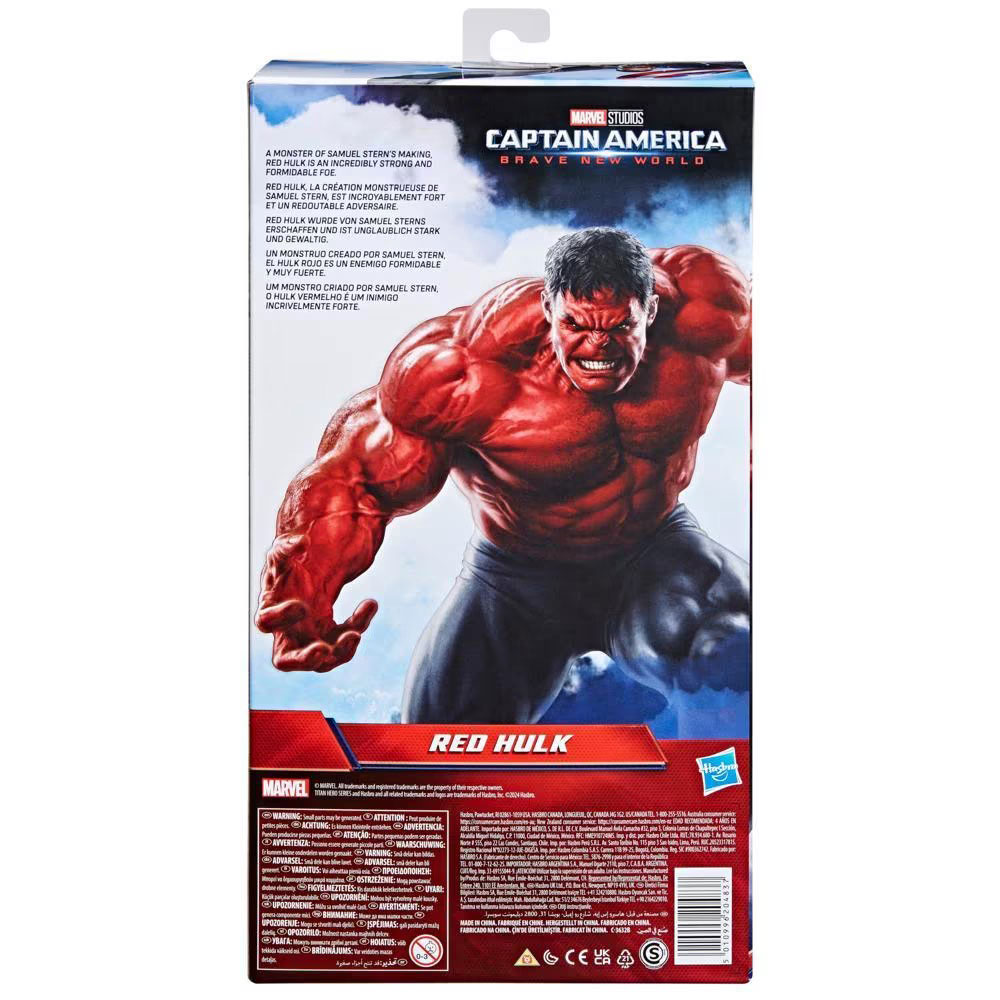 Capitao America Brave New World Titan Hero Deluxe Red Hulk 30Cm Marvel Hasbro F9299 ( Imagem 4 de 4 ) - Preview
