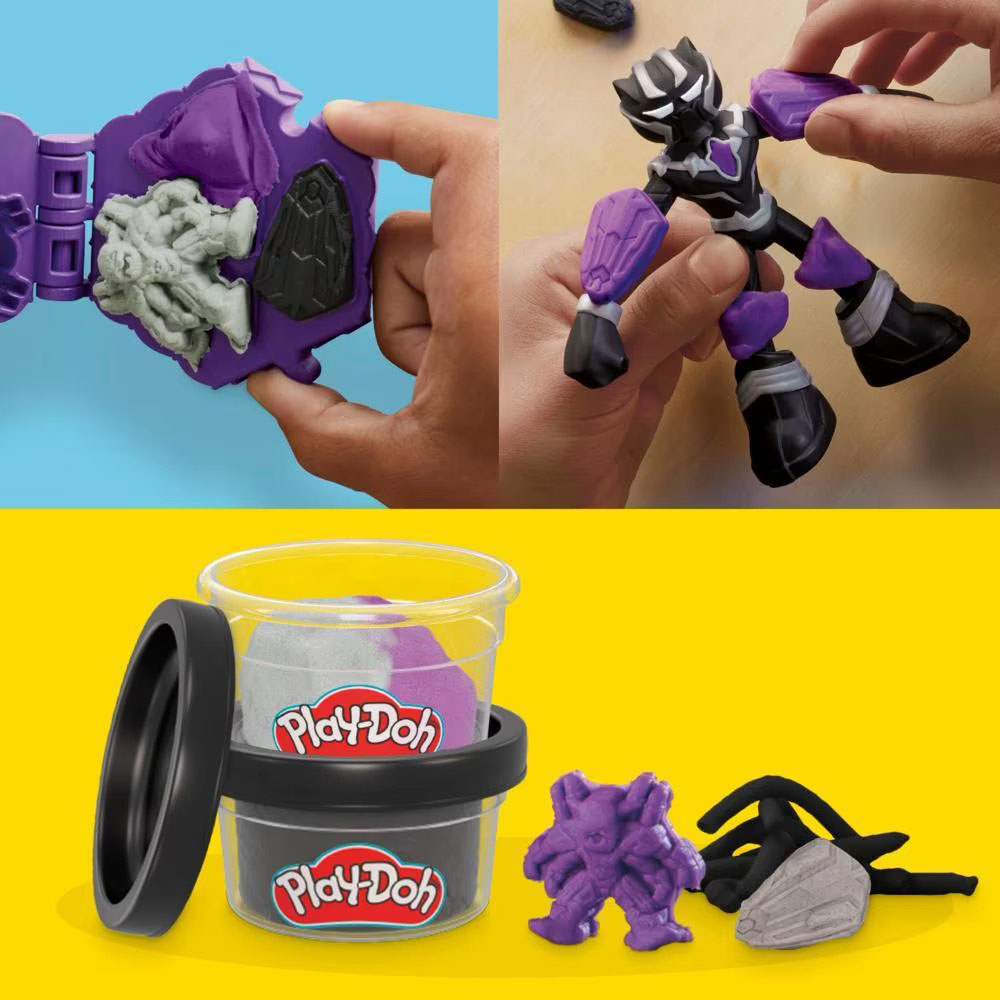 Plasticina Marvel Pantera Negra Garra Aparadora Play-Doh Hasbro G0055/F9829 ( Imagem 2 de 4 ) - Preview