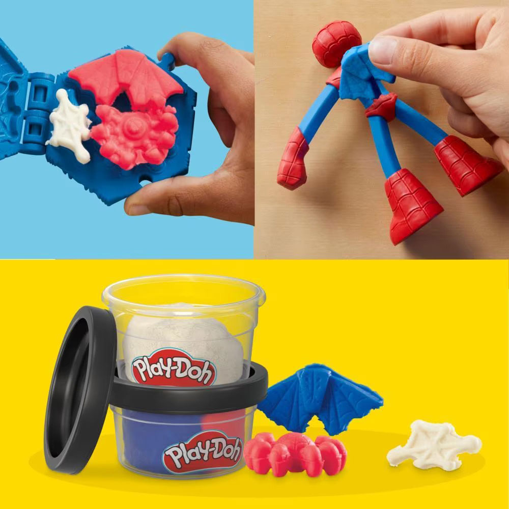 Plasticina Marvel Spider-Man Espremedor De Teias Play-Doh Hasbro G0058/F9829 ( Imagem 3 de 4 ) - Preview