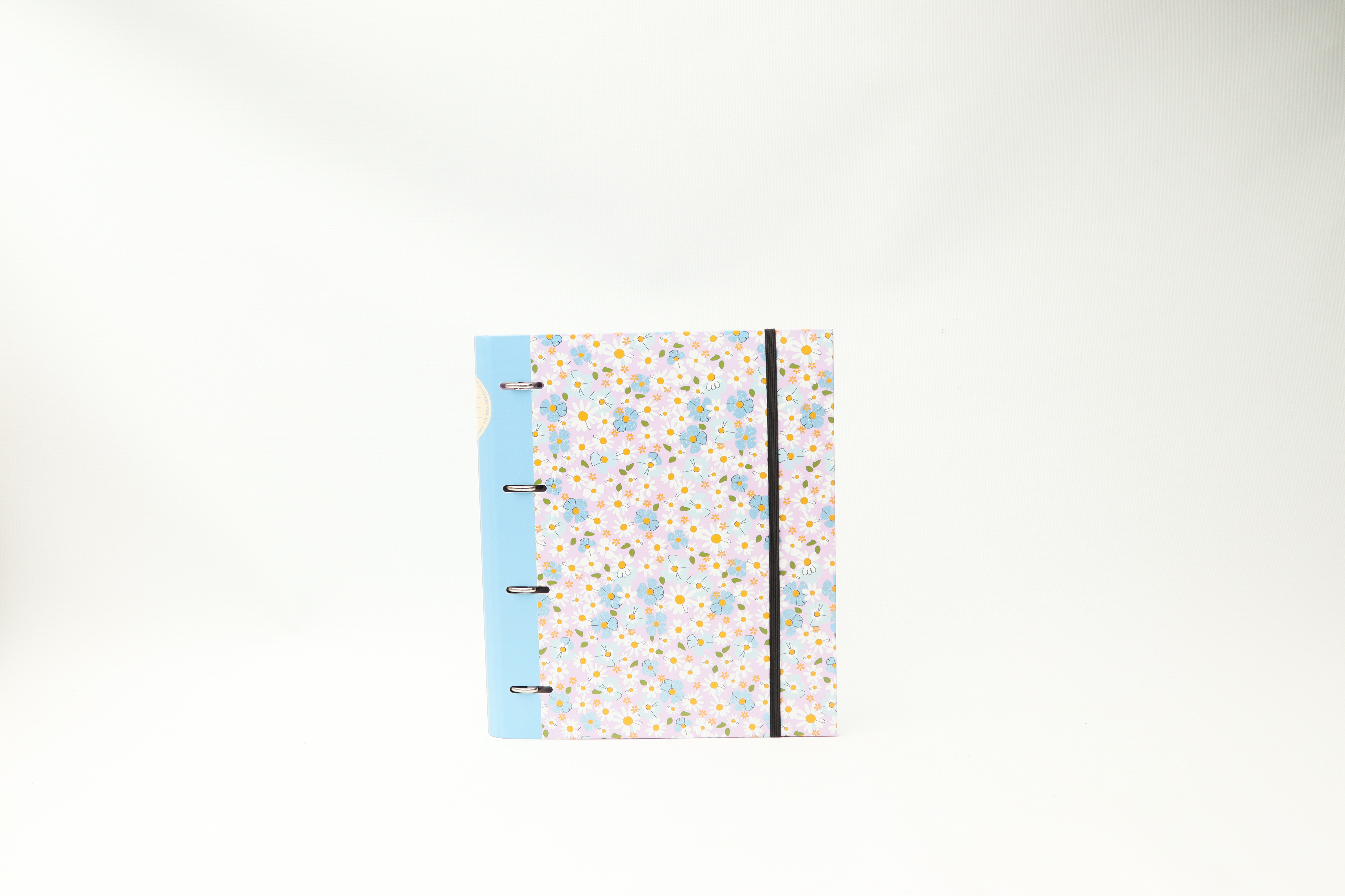 Capa A4 4 Argolas c/ Recarga Paut. c/ Separadores e Elástico B'LOG FLOWERS ( Imagem 4 de 5 ) - Preview