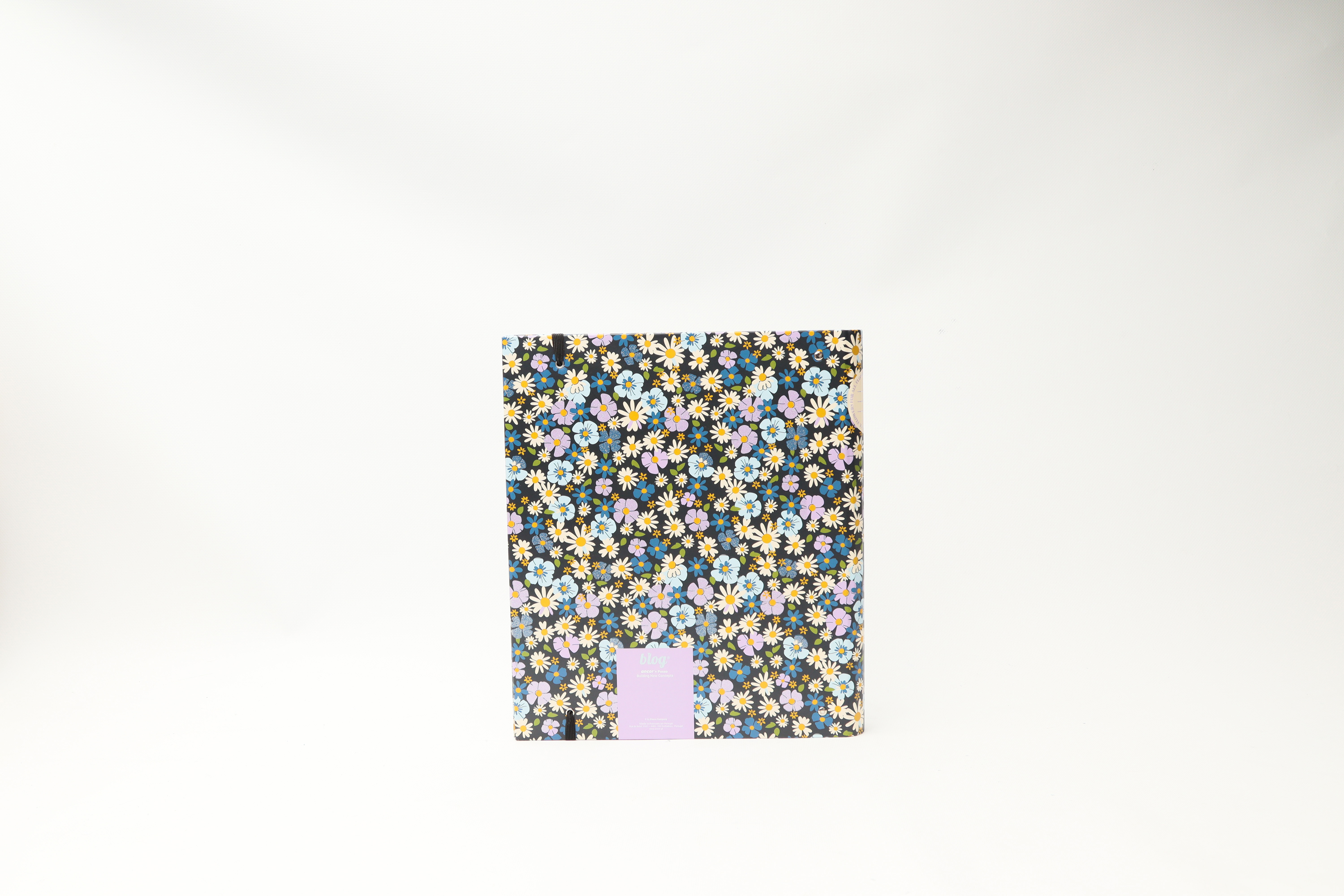 Capa A4 4 Argolas c/ Recarga Paut. c/ Separadores e Elástico B'LOG FLOWERS ( Imagem 5 de 5 ) - Preview