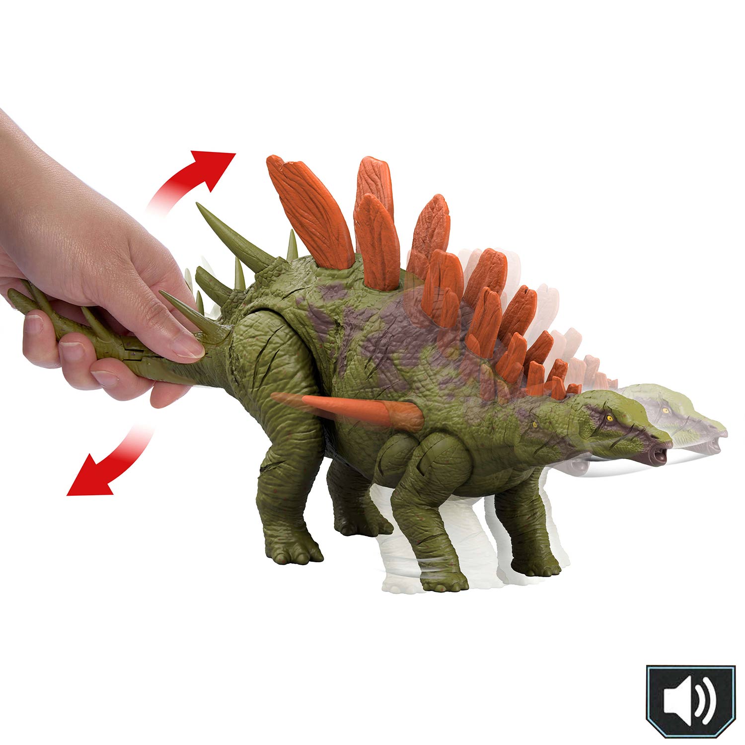 Jurassic World Rugido Selvagem Kentrosaurus 28Cm Mattel Hlp14/Jcl65 ( Imagem 4 de 4 ) - Preview
