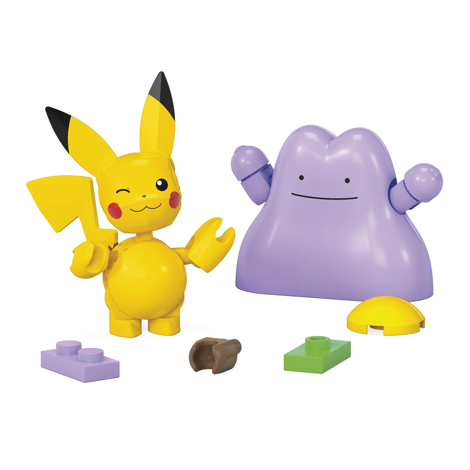 Mega Pokemon Construx Pokebola Ditto & Pikachu 42 Pecas Mattel Hxp11/Jct43 ( Imagem 2 de 4 ) - Preview